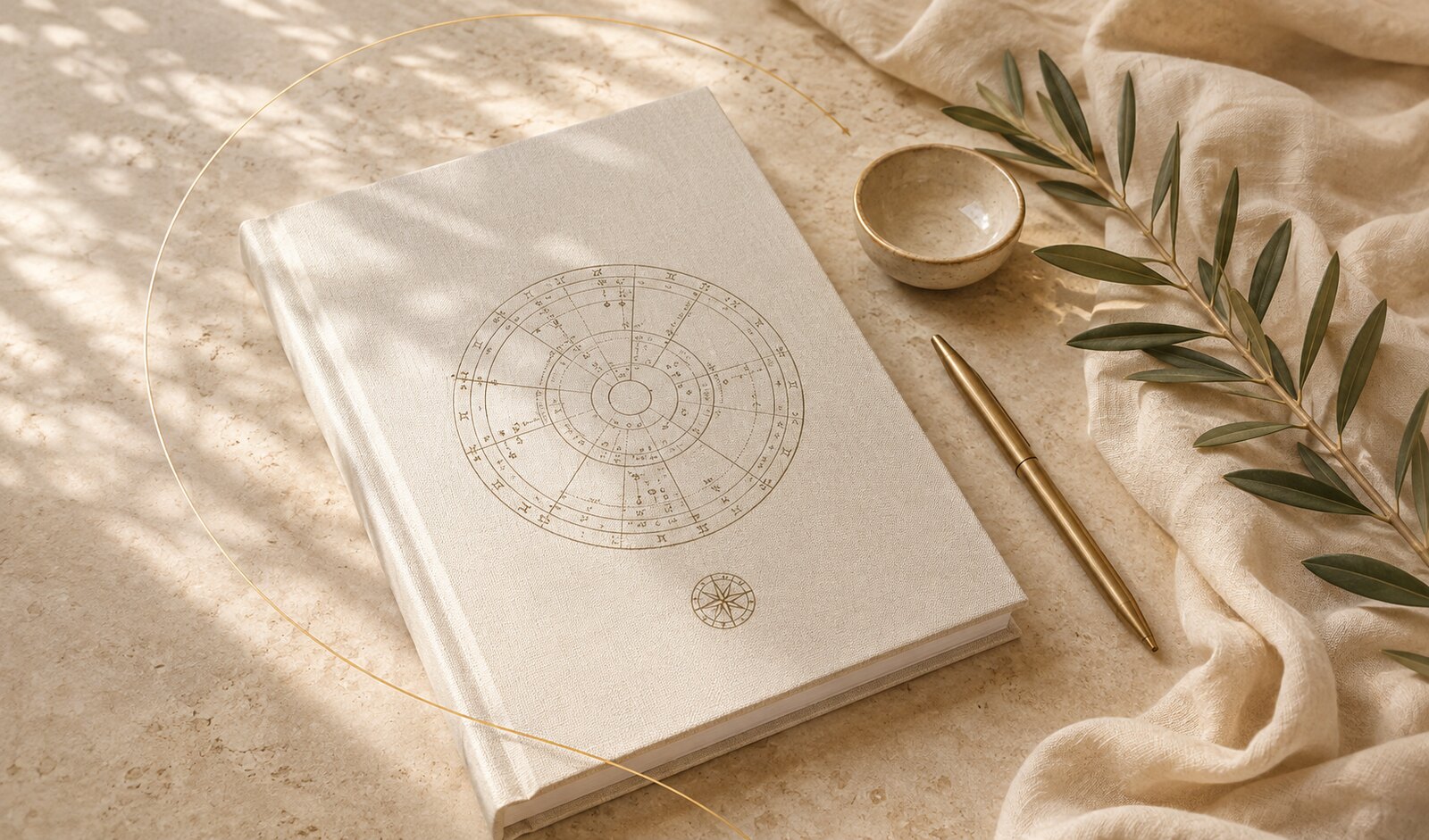 Informe de astrología y elementos naturales como símbolo de un proceso integral